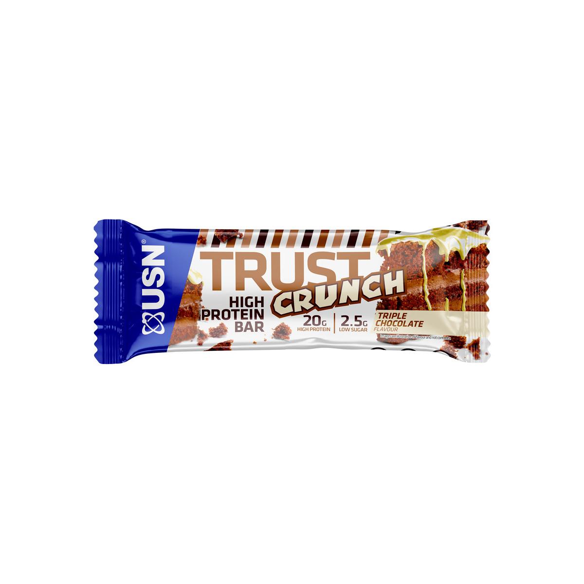 USN TRUST Crunch Bars 12x60g White Chocolate Cookie Dough - SHOPOUTLET24. Der Protein und Supplement Dealer