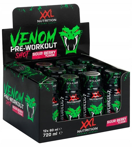 XXL Nutrition Venom Shot 12x60ml - SHOPOUTLET24. Der Protein und Supplement Dealer