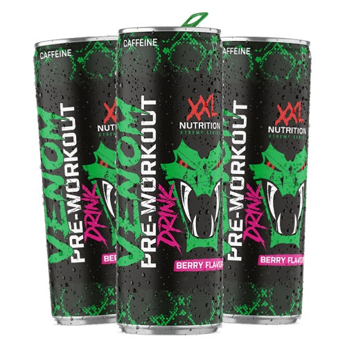 XXL Nutrition Venom Pre Workout Drink 6x250ml Sour Berry