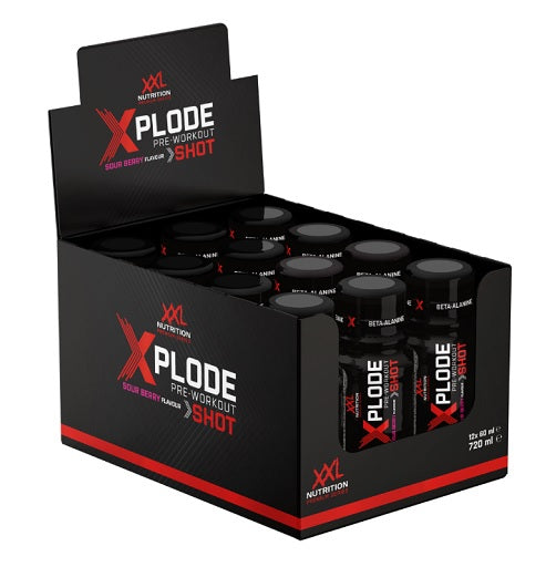 XXL Nutrition Xplode Pre-Workout Shot 12 x 60ml - SHOPOUTLET24. Der Protein und Supplement Dealer