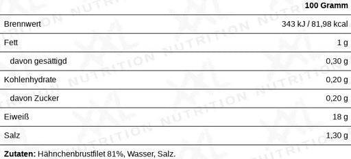 XXL Nutrition Hähnchenbrustfilet 160g