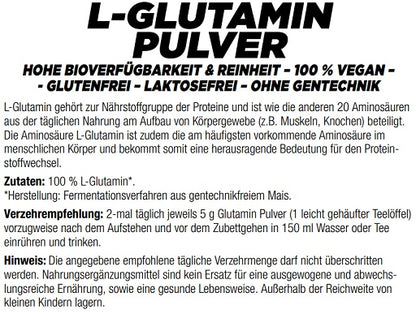 MySupps Glutamine 500g - SHOPOUTLET24. Der Protein und Supplement Dealer