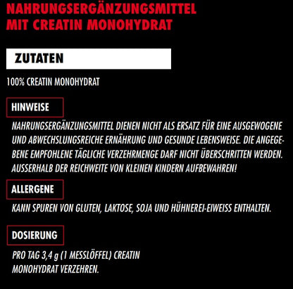 Big Zone Creatin 500g - SHOPOUTLET24. Der Protein und Supplement Dealer