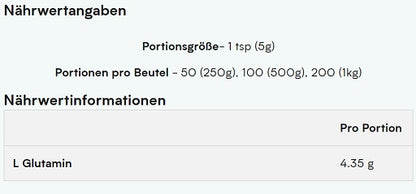 MyProtein Glutamin 1000g - SHOPOUTLET24. Der Protein und Supplement Dealer