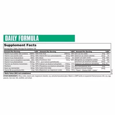 Universal Daily Formula 100 Tab. - SHOPOUTLET24. Der Protein und Supplement Dealer