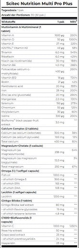 Scitec Multi Pro Plus 30 packs
