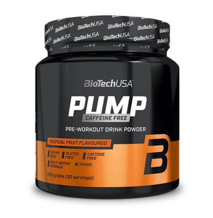 BioTech Pump Caffein Free Pre-Workout 330g (30 Serv.) - SHOPOUTLET24. Der Protein und Supplement Dealer