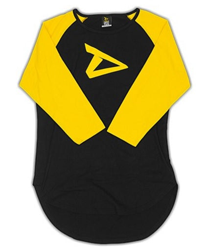 Dedicated 3/4 Sleeve Raglan Short Logo L