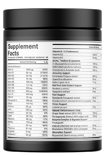 Dedicated Alpha Triad - 180 Tabl. - SHOPOUTLET24. Der Protein und Supplement Dealer