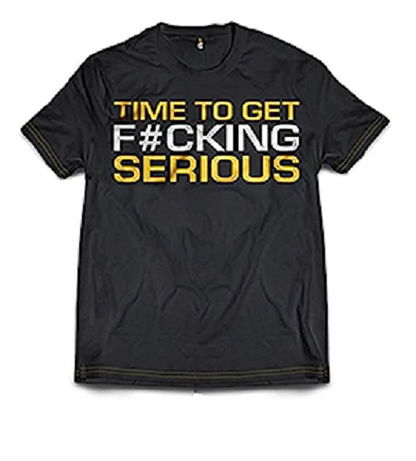 Dedicated T-Shirt "Time to get serious" - SHOPOUTLET24. Der Protein und Supplement Dealer
