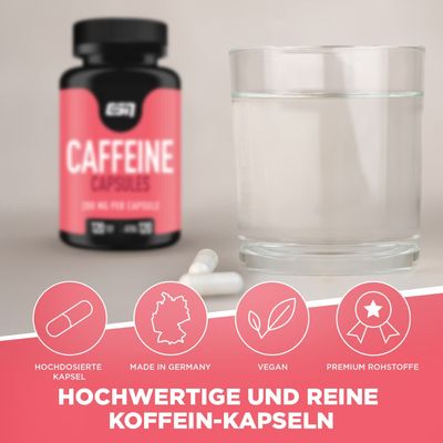 ESN Caffeine Caps 120 Kapsel - SHOPOUTLET24. Der Protein und Supplement Dealer