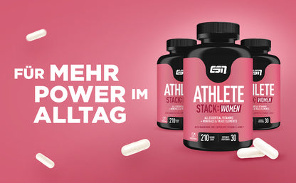ESN Athlete Stack:WOMEN 210 Kapseln - SHOPOUTLET24. Der Protein und Supplement Dealer