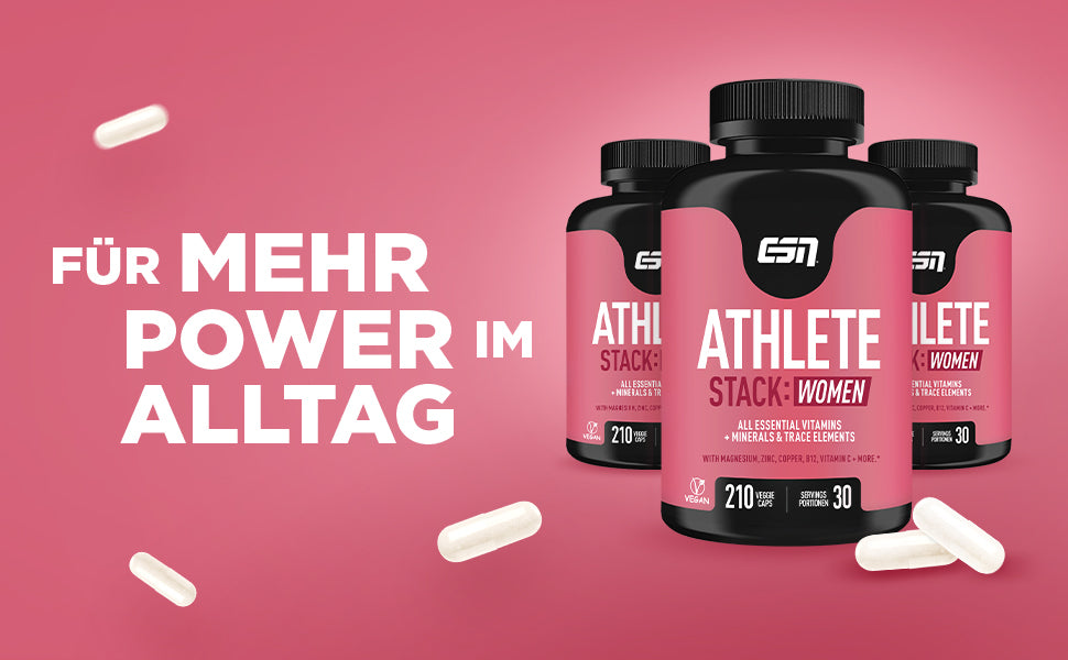 ESN Athlete Stack:WOMEN 210 Kapseln