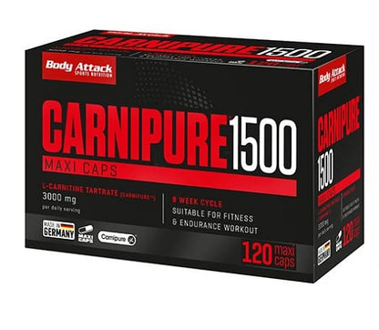 Body Attack Carnipure 1500 120 Kapseln - SHOPOUTLET24. Der Protein und Supplement Dealer