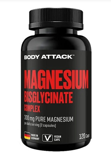 Body Attack Magnesium Bisglycinat 120 Kapseln - SHOPOUTLET24. Der Protein und Supplement Dealer