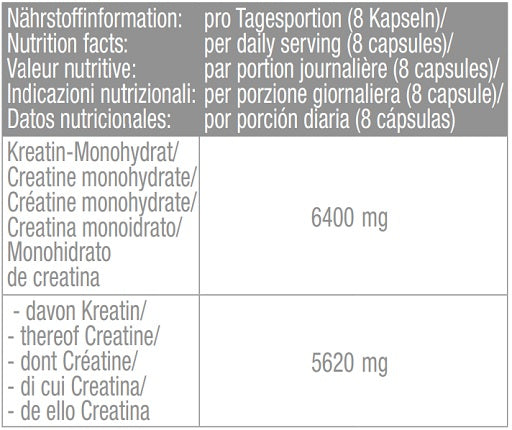 Body Attack 100% pure Creatine 240 Kapseln