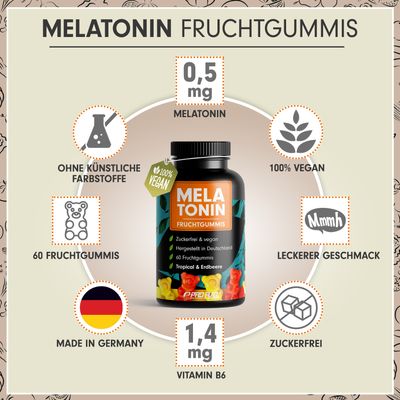 ProFuel Melatonin GUMMIBÄRCHEN 60 Fruchtgummis