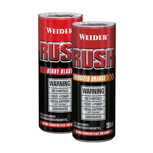 Weider Rush RTD 24x250ml Dose - SHOPOUTLET24. Der Protein und Supplement Dealer