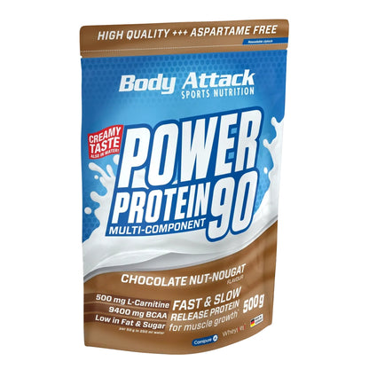 Body Attack Power Protein 90 500g - SHOPOUTLET24. Der Protein und Supplement Dealer