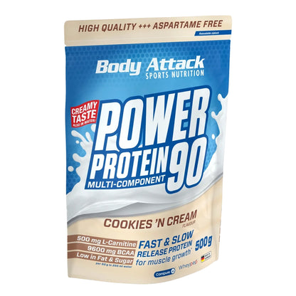 Body Attack Power Protein 90 500g - SHOPOUTLET24. Der Protein und Supplement Dealer