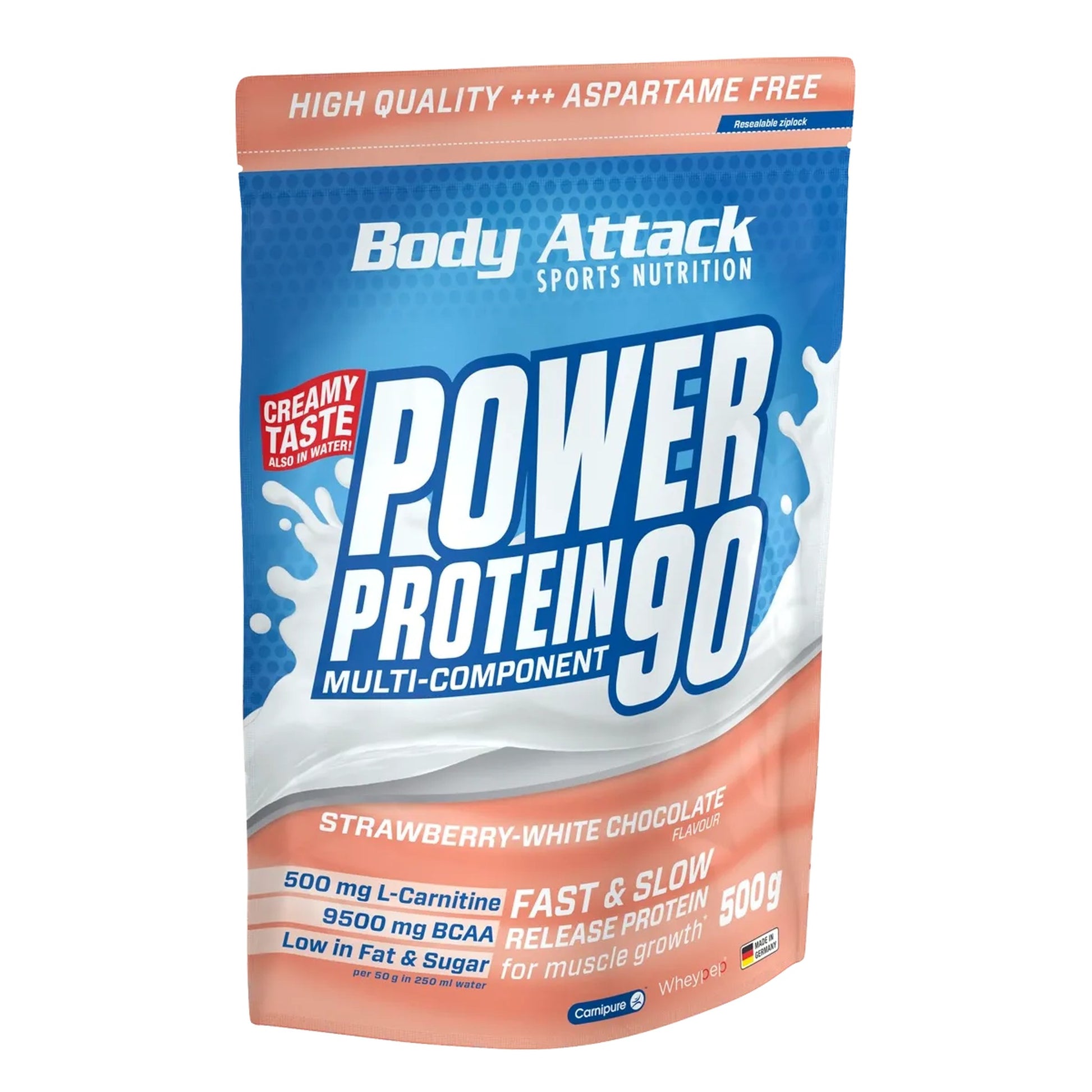 Body Attack Power Protein 90 500g - SHOPOUTLET24. Der Protein und Supplement Dealer