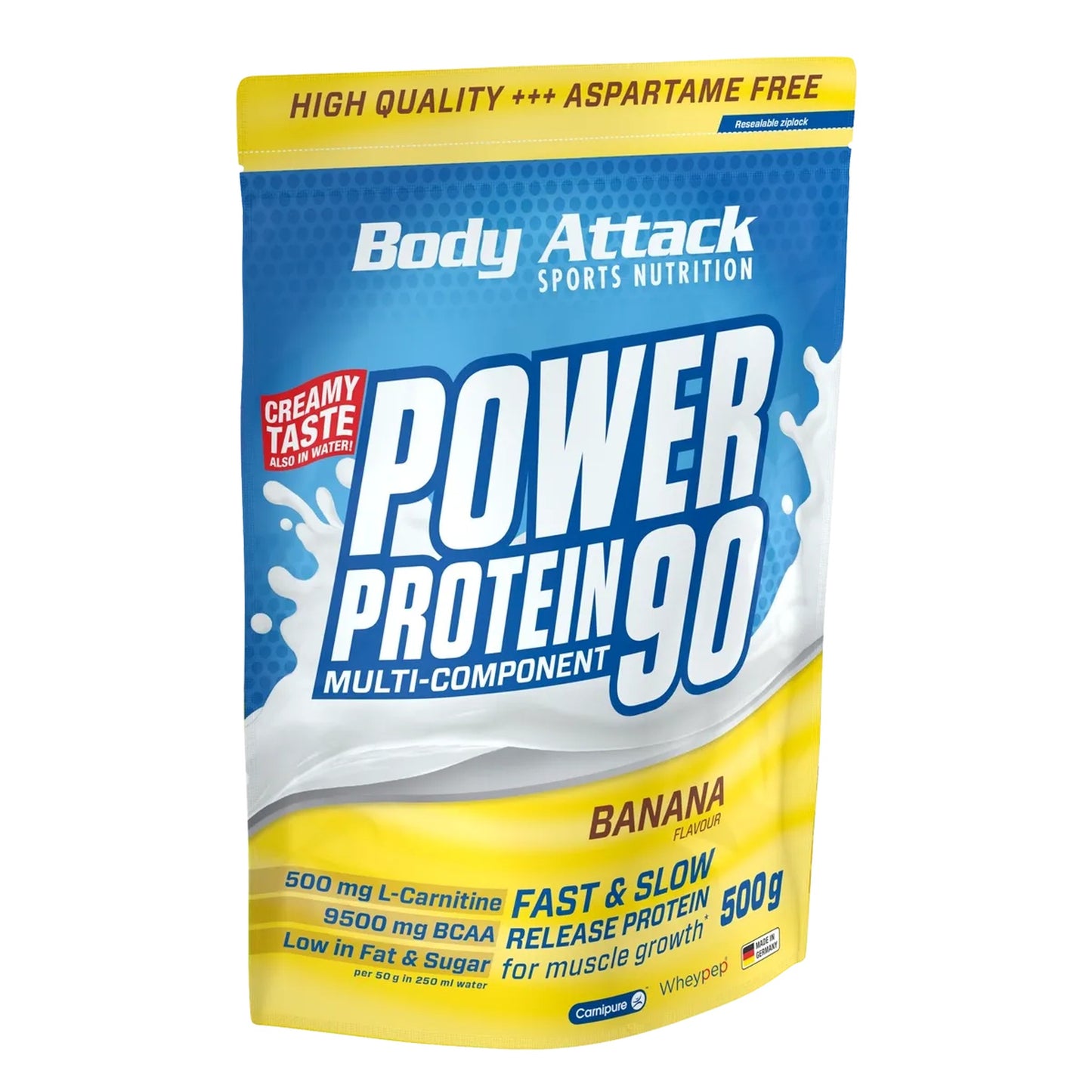 Body Attack Power Protein 90 500g - SHOPOUTLET24. Der Protein und Supplement Dealer