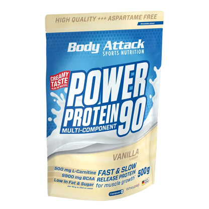 Body Attack Power Protein 90 500g - SHOPOUTLET24. Der Protein und Supplement Dealer