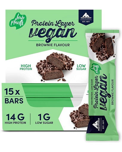 Multipower Vegan Protein Layer Bar 15x 55g - SHOPOUTLET24. Der Protein und Supplement Dealer