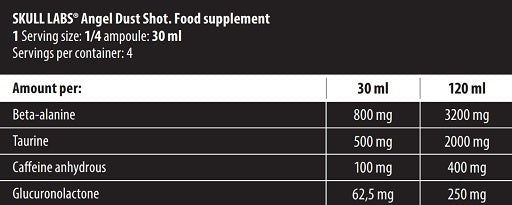 Skull Labs - Angel Dust Shot 24x120 ml - SHOPOUTLET24. Der Protein und Supplement Dealer