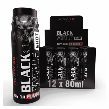 Activlab Black Wolf Preworkout Shot 12 x 80ml - SHOPOUTLET24. Der Protein und Supplement Dealer