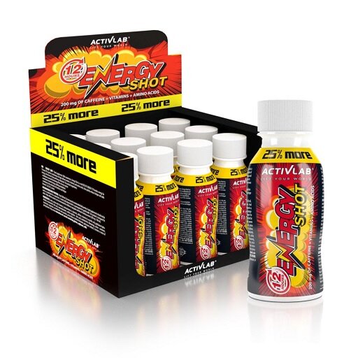 Activlab Energy Shot 12 x 80ml - SHOPOUTLET24. Der Protein und Supplement Dealer