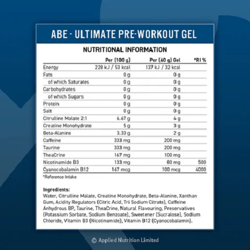 Applied Nutrition ABE Pre-Workout Gel 20x60ml