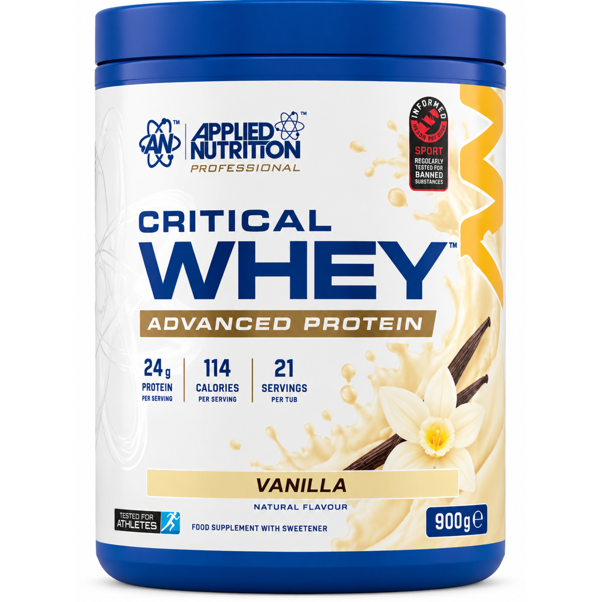 Applied Nutrition Critical Whey 900g - SHOPOUTLET24. Der Protein und Supplement Dealer