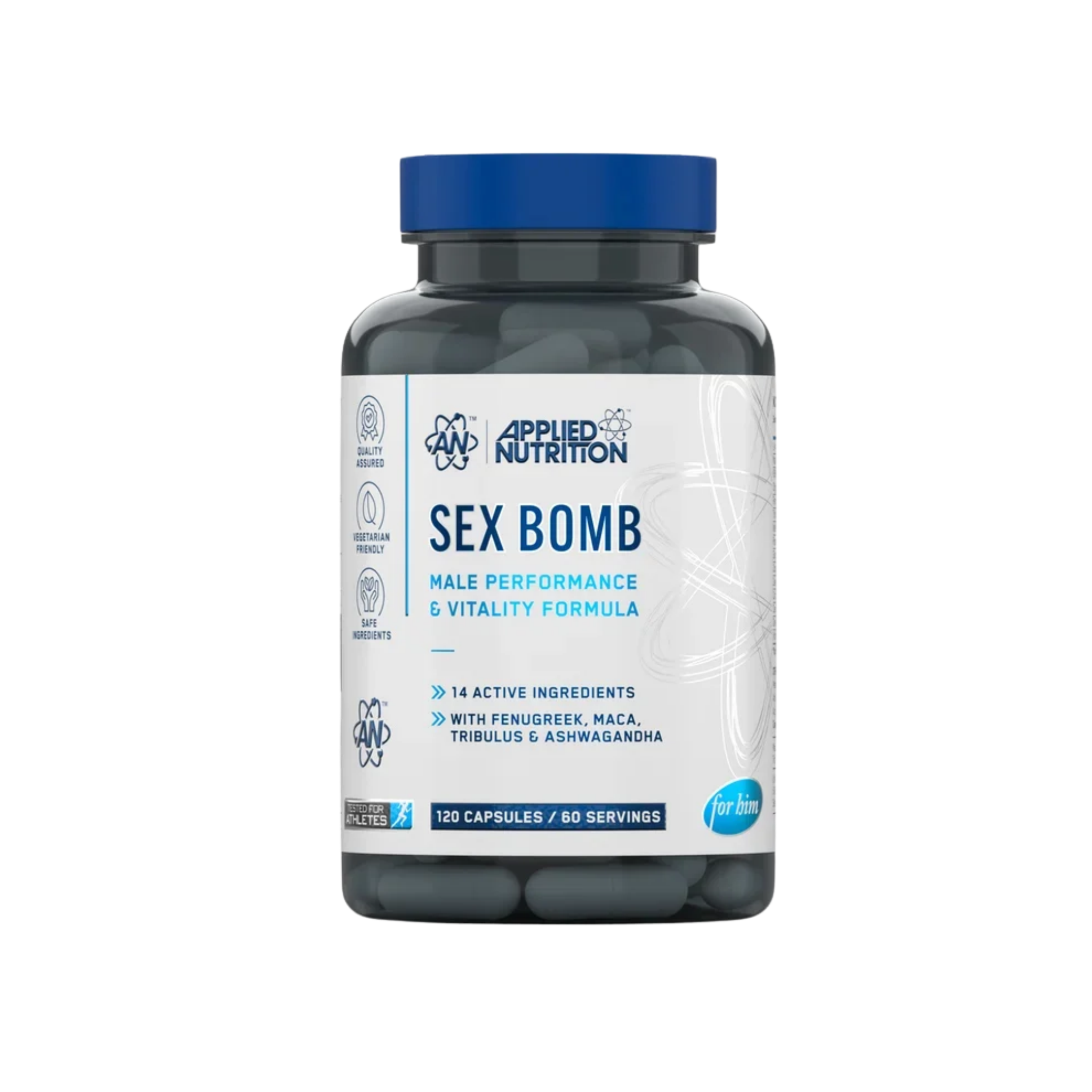 Applied Nutrition Sex Bomb for Him (für den Mann) - 120 caps - SHOPOUTLET24. Der Protein und Supplement Dealer