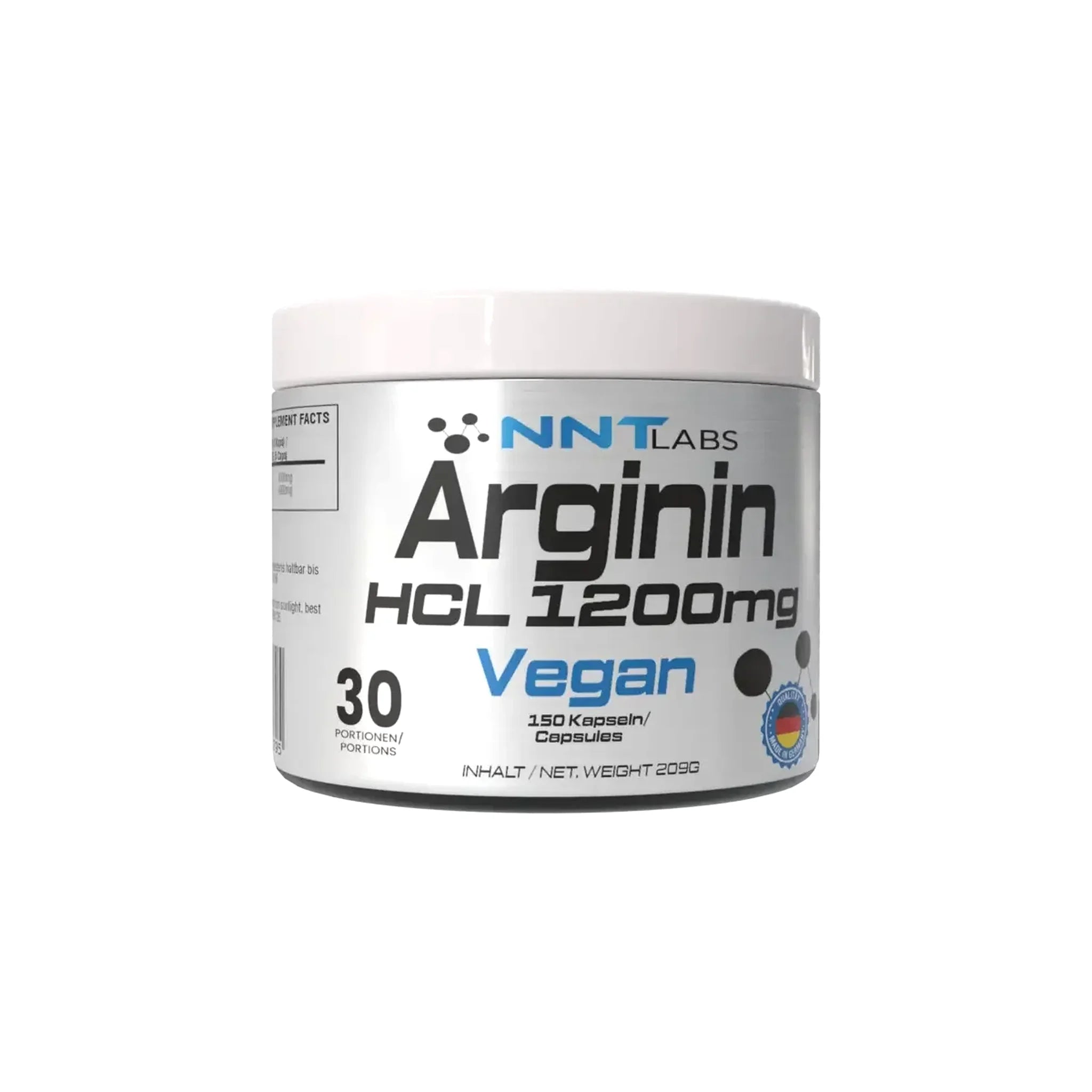NNT Arginin HCL 1200 mg 150 Kapseln - SHOPOUTLET24. Der Protein und Supplement Dealer