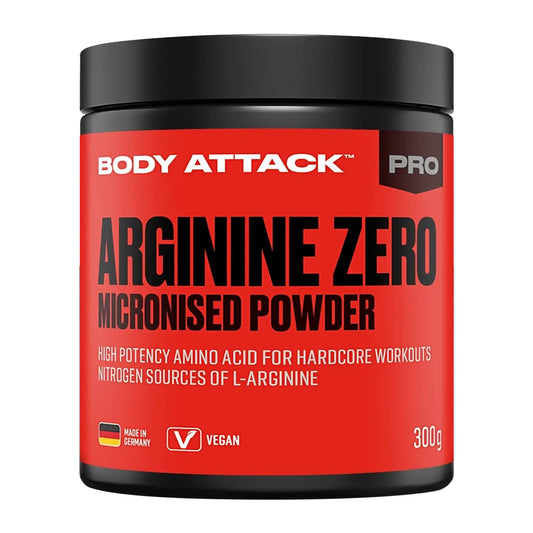 Body Attack 100 % Arginine Zero 300g - SHOPOUTLET24. Der Protein und Supplement Dealer
