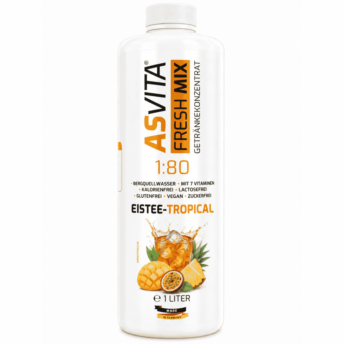 ASVita Fresh Mix Mineralgetränk 1/80 - 1L - SHOPOUTLET24. Der Protein und Supplement Dealer