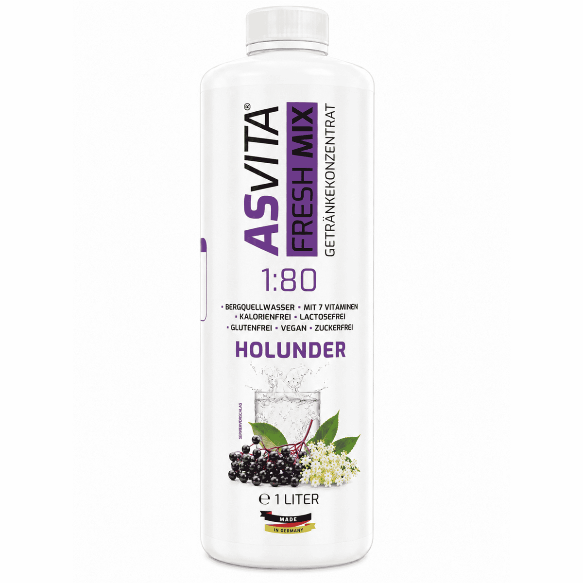ASVita Fresh Mix Mineralgetränk 1/80 - 1L - SHOPOUTLET24. Der Protein und Supplement Dealer