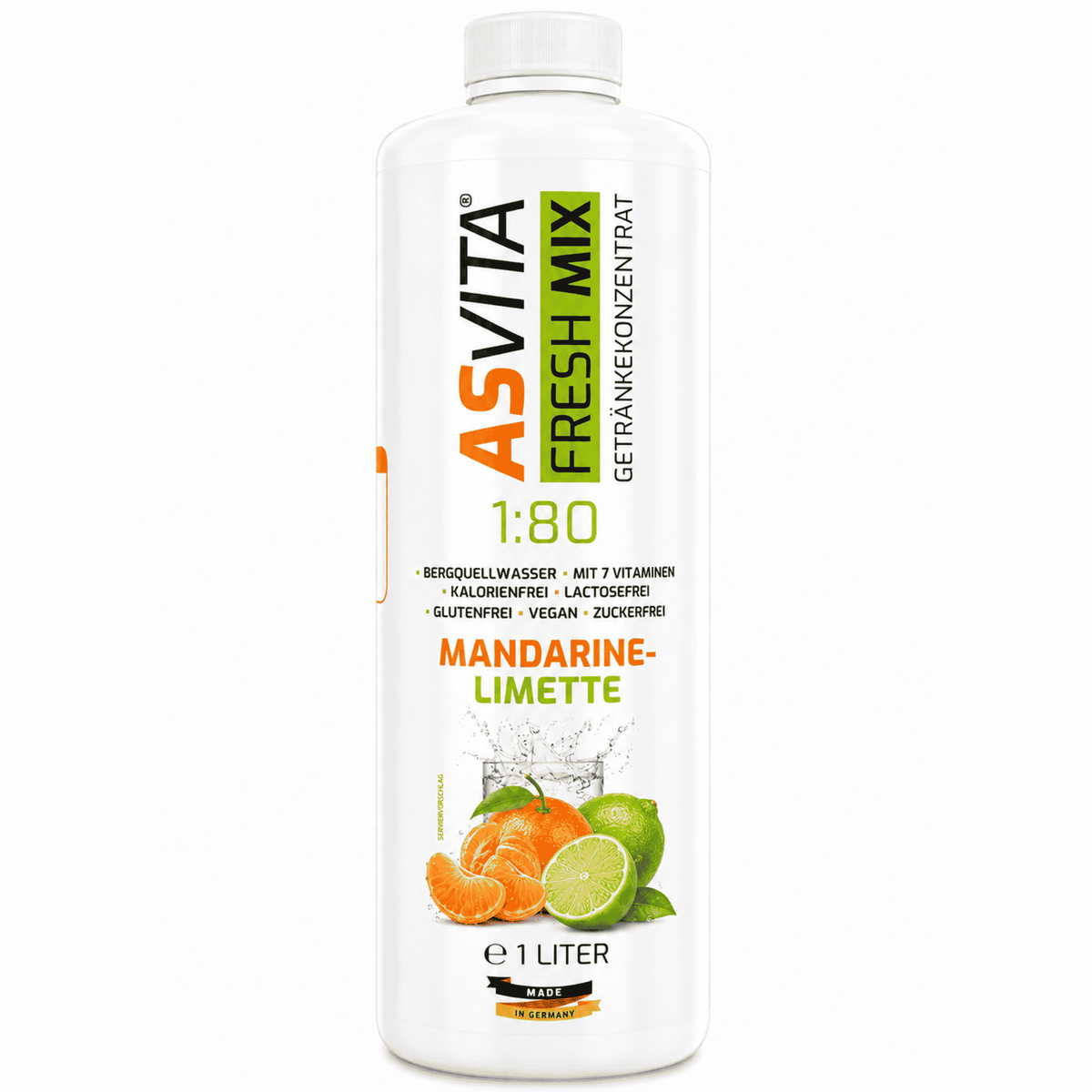 ASVita Fresh Mix Mineralgetränk 1/80 - 1L - SHOPOUTLET24. Der Protein und Supplement Dealer