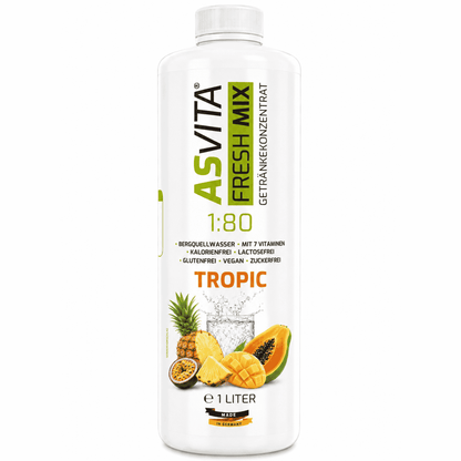 ASVita Fresh Mix Mineralgetränk 1/80 - 1L - SHOPOUTLET24. Der Protein und Supplement Dealer