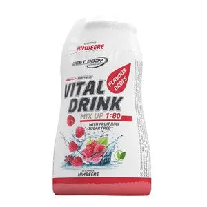 Best Body Vital Drink Flavour Drops 1:80 - 48ml Squeeze Flasche - SHOPOUTLET24. Der Protein und Supplement Dealer
