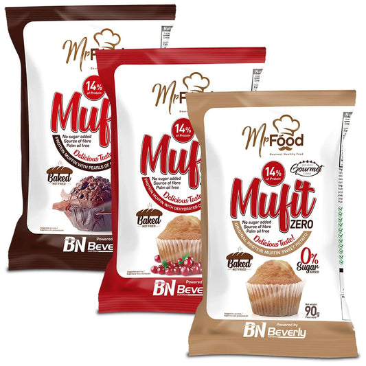 Beverly Nutrition Mufit 24 pieces (12 packs of 2 units x 90g)