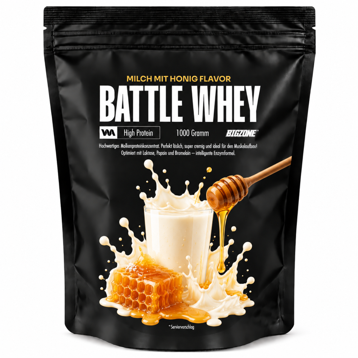 Big Zone Battle Whey 1000g - SHOPOUTLET24. Der Protein und Supplement Dealer