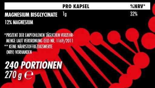 Big Zone Magnesium Bisglycinat 240 Kapseln - SHOPOUTLET24. Der Protein und Supplement Dealer