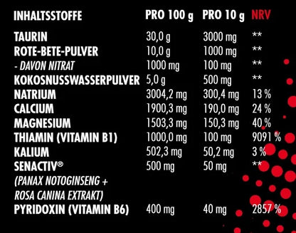 Big Zone Vasolyte Erdbeer Rhabarber 300g - SHOPOUTLET24. Der Protein und Supplement Dealer