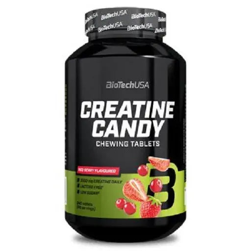 BioTech Creatine Candy Red berry - 240 Tabl.