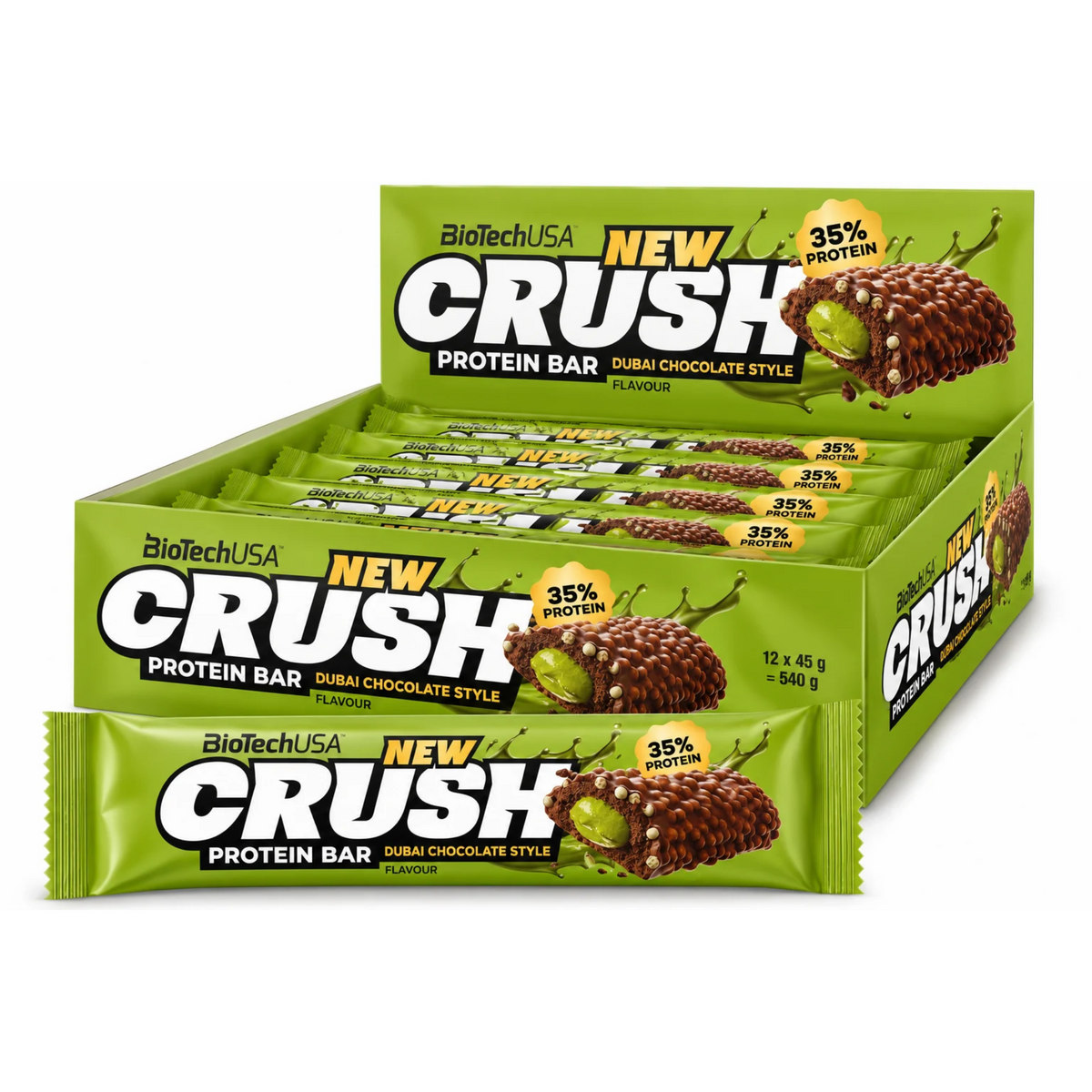 BioTech Crush Protein Bar 12 x 45 g