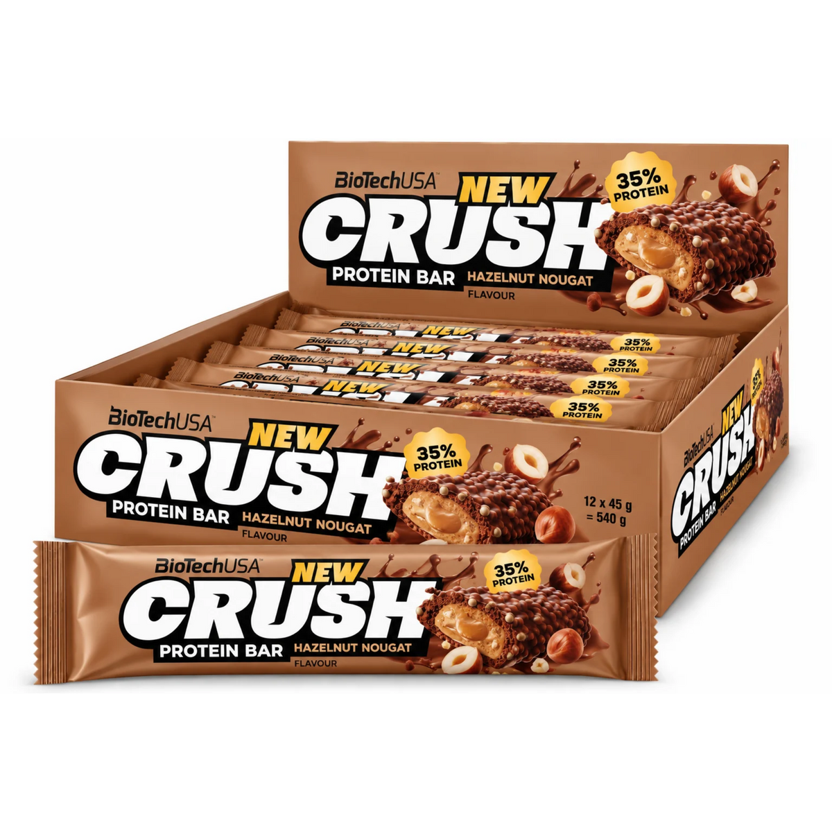 BioTech Crush Protein Bar 12 x 45 g