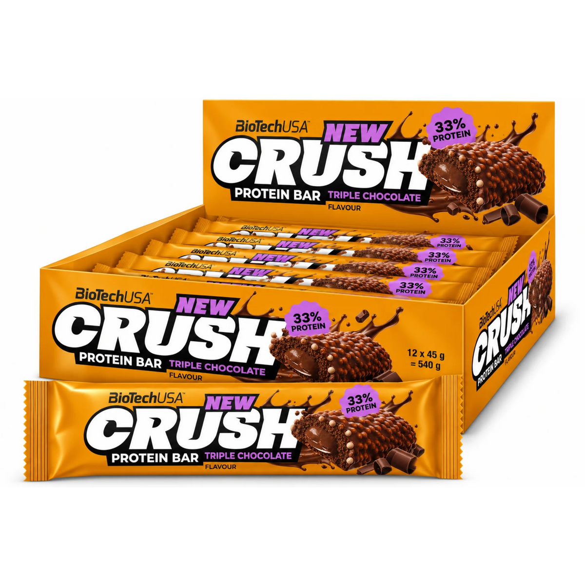 BioTech Crush Protein Bar 12 x 45 g