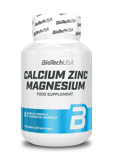 BioTech Calcium Zinc Magnesium - 100 Tabl. - SHOPOUTLET24. Der Protein und Supplement Dealer